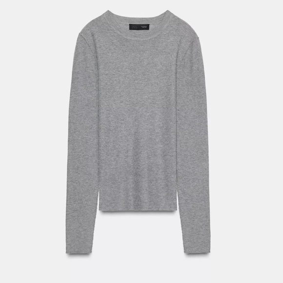 Zara Women’s Grey extra fine Knit Top - Picture 3 of 7